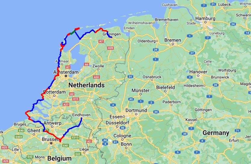 image from Reiseroute Niederlande Kustroute 2023